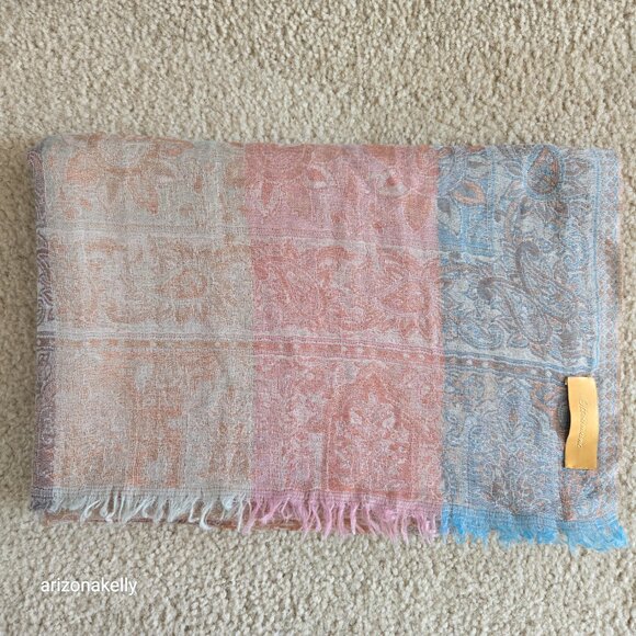 NWOT Otto Amano Cashmere Lightweight Scarf - Picture 11 of 15